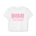 Personalized Crop Top — Custom Name and last name
