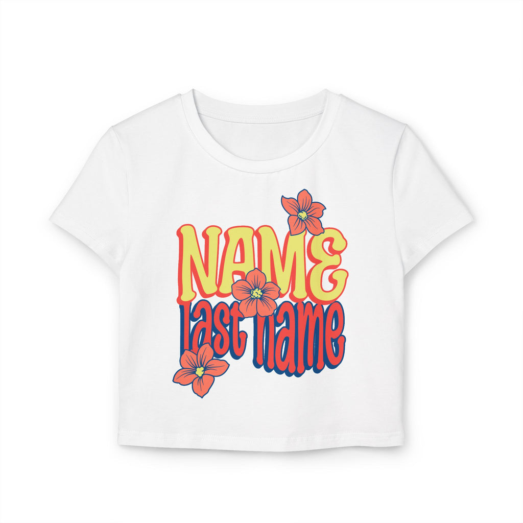 Personalized Crop Top — Custom Name and last name