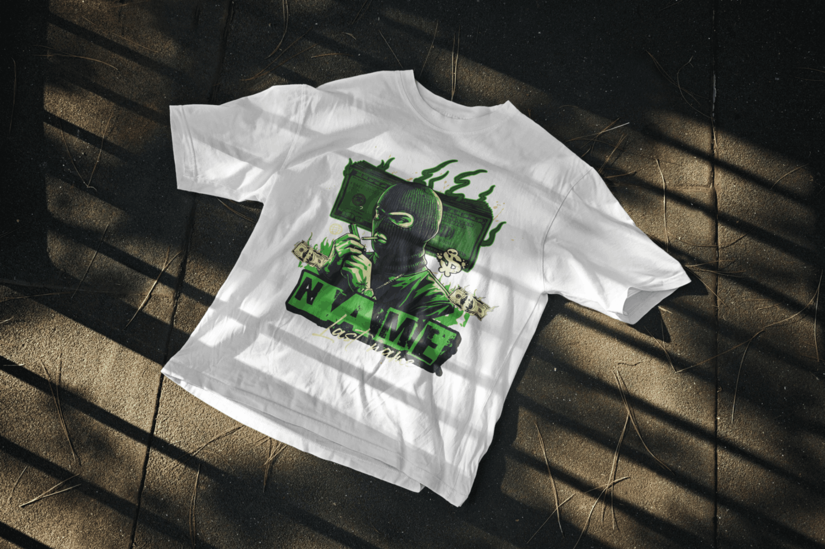 personalized shirt with urban design