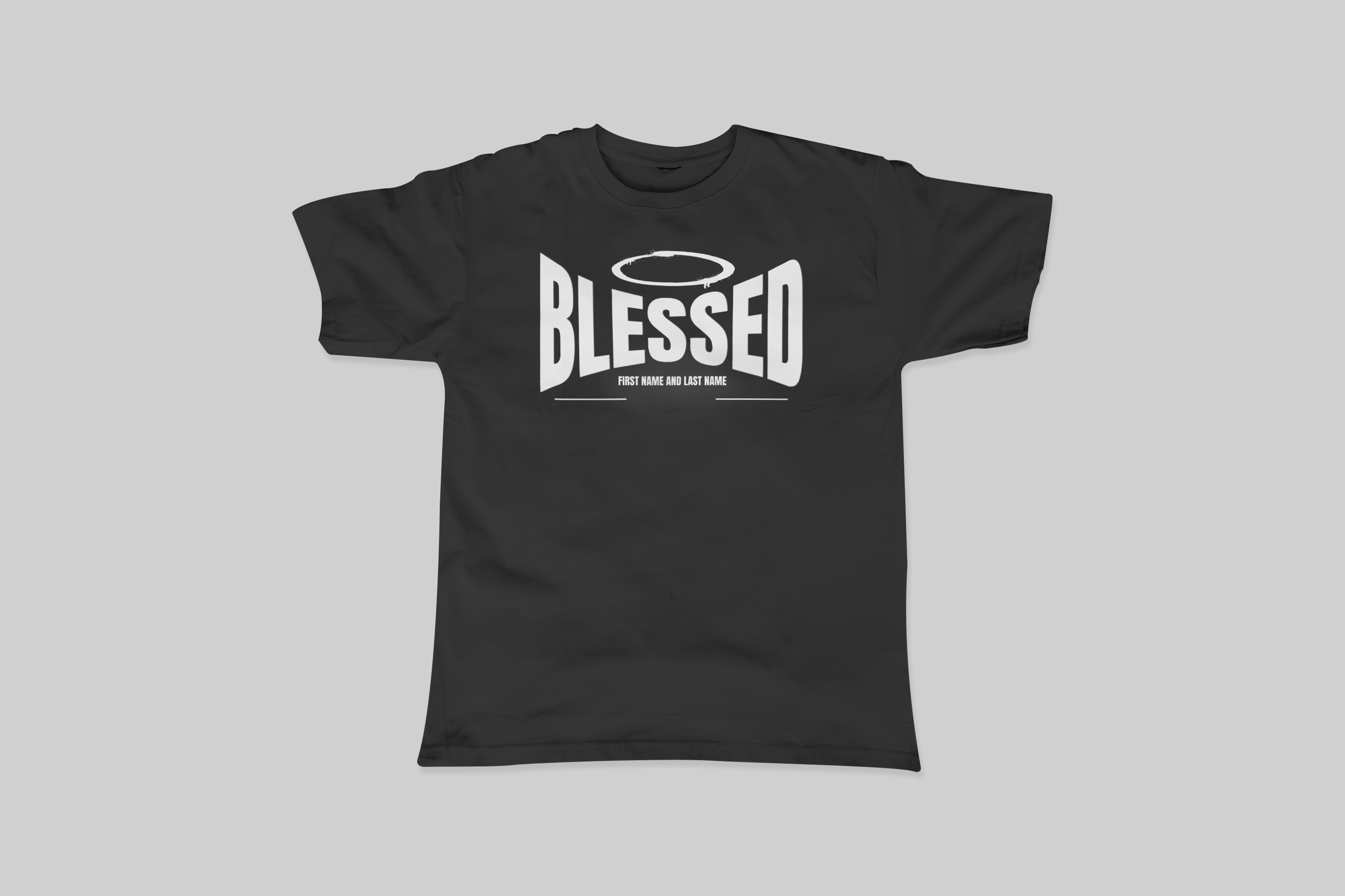 blessed personalized t-shirt with name and last name