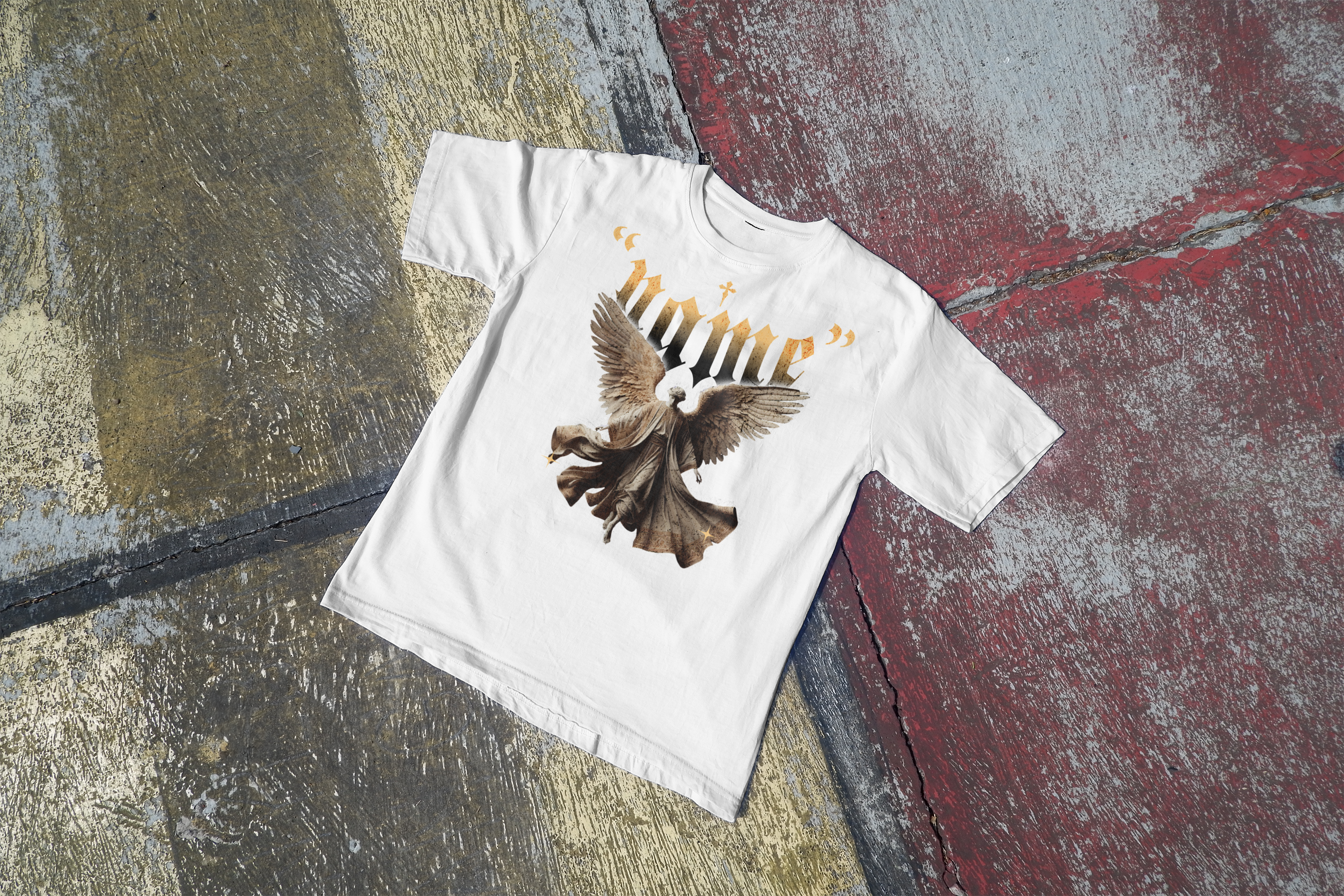 personalized t-shirt with angel design
