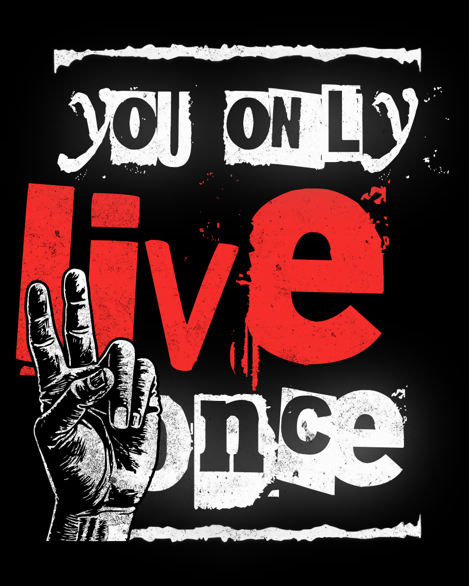 Live Once Retro Hoodie — 'You Only Live Once' Streetwear Pullover unisex